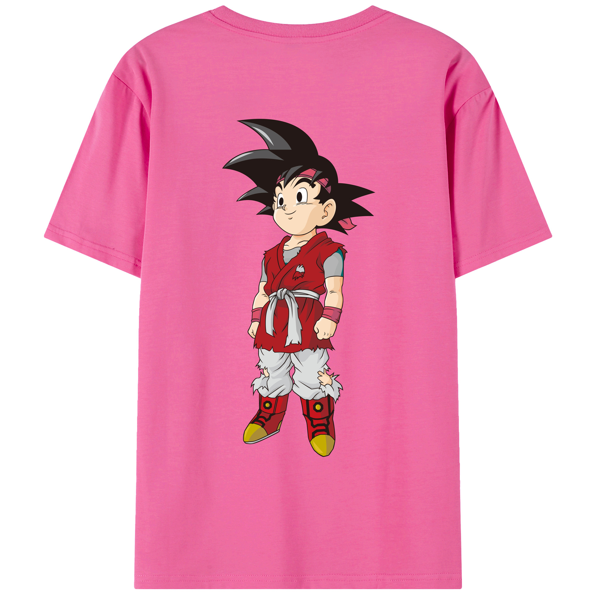 （画像用） ドラゴンボール 孫悟空（そん ごくう）Son Goku カカロット DRAGON BALL Kakarotto レディース半袖Tシャツ(バックプリント)